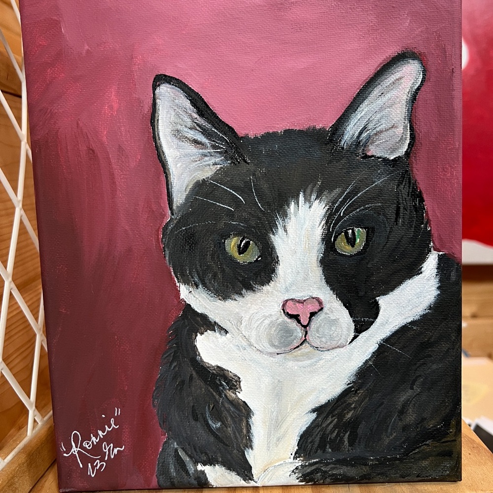 RIKKISRATPACK Custom painting cat